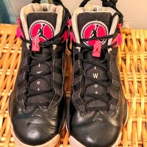 Jordan 6 Rings Two3 - Black, White And Pink -  Girls - Size 6Y